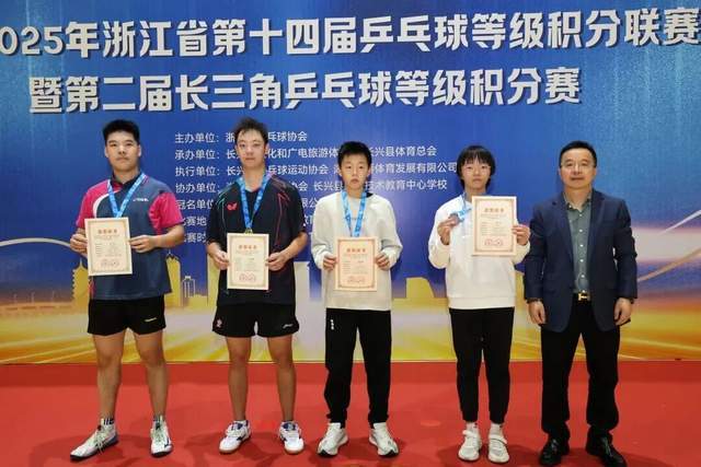 开云下载-“新城环保杯”2025年浙江(jiāng)省第(dì)十四(sì)屆(jiè)乒(pīng)乓球等級(jí)积分联赛(长兴站)暨第(dì)二屆(jiè)长三(sān)角乒(pīng)乓球等級(jí)积分赛落幕