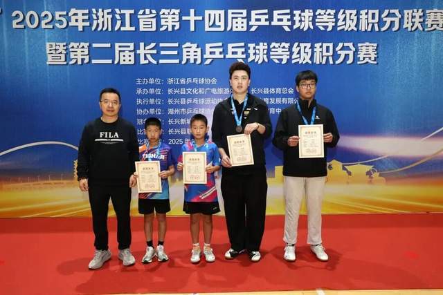 开云下载-“新城环保杯”2025年浙江(jiāng)省第(dì)十四(sì)屆(jiè)乒(pīng)乓球等級(jí)积分联赛(长兴站)暨第(dì)二屆(jiè)长三(sān)角乒(pīng)乓球等級(jí)积分赛落幕